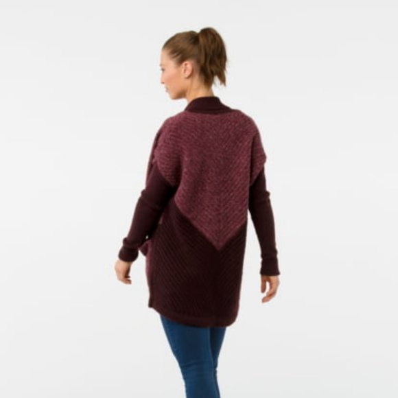 Smartwool Moon Ridge Sweater Wrap Cardigan in FIg - Picture 2 of 8